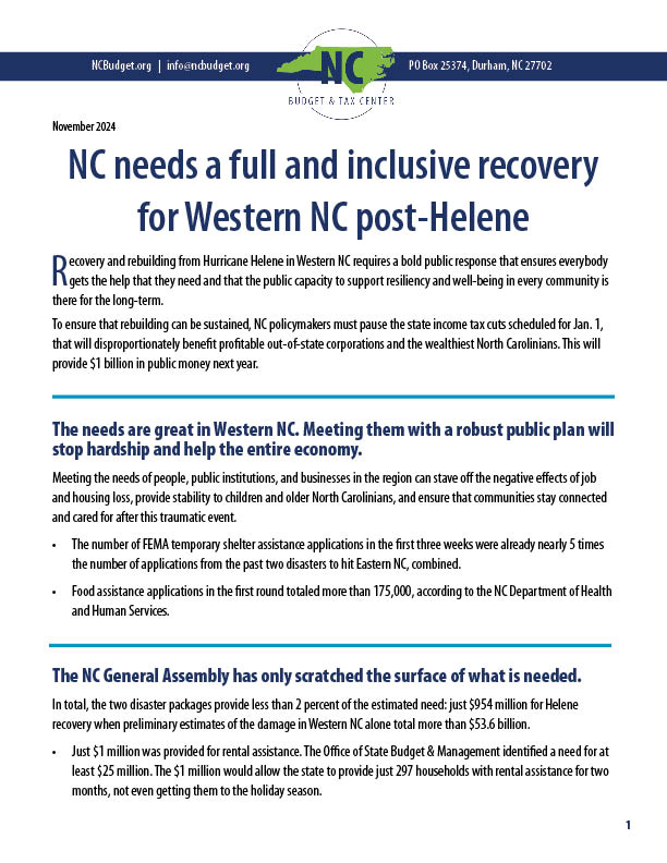 Fact Sheet Helene 2024 cover